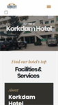 Mobile Screenshot of korkdamhotel.com